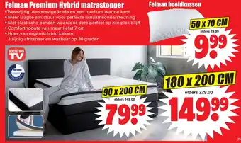 Dirk Felman premium hybrid matrastopper aanbieding