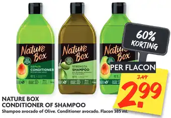 Dekamarkt Nature Box Conditioner Of Shampoo aanbieding