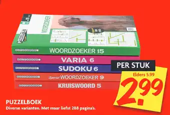 Dekamarkt Puzzelboek aanbieding