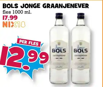 Boon`s Markt Bols jonge graanjenever 1000ml aanbieding