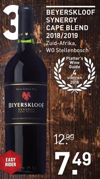 Gall & Gall Beyerskloof Synergy Cape Blend 2018/2019 aanbieding