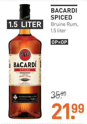 Gall & Gall Bacardi Spiced rum 1.5L aanbieding