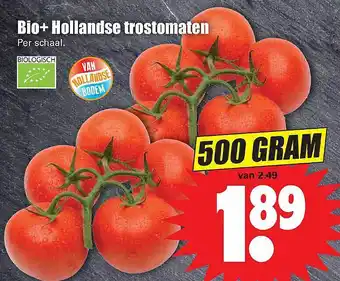 Dirk Bio+ hollandse trostomaten 500 gram aanbieding