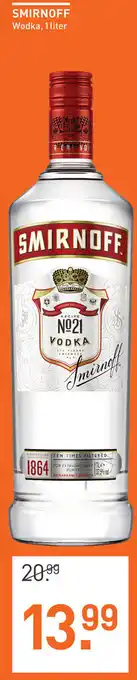 Gall & Gall Smirnoff Vodka 1L aanbieding