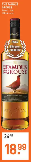 Gall & Gall The Famous Grouse whisky 1L aanbieding