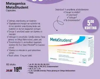 Drogist Bewust Beter Metagenics metastudent capsules aanbieding