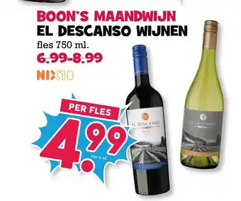 Boon`s Markt Boon's maandwijn el descanso wijnen 750 ml aanbieding