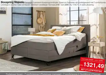 Woonsquare Boxspring majestic aanbieding