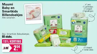 De Online Drogist Muumi Baby en Smartkids Billendoekjes aanbieding