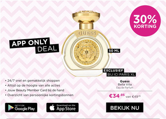 ICI Paris XL Guess Bella Vita aanbieding