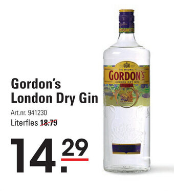 De Kweker Gordon's london dry gin aanbieding