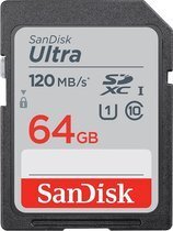 Bol.com SanDisk Ultra Flashgeheugen - 64 GB - SDXC - UHS-I - Klasse 10 aanbieding