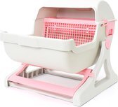 Bol.com Eyzo Zelfreinigende Kattenbak Roze - 50x50x46 cm - Toilet voor Katten aanbieding