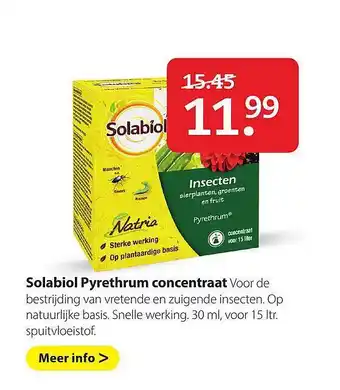 Boerenbond Solabiol pyrethrum concentraat aanbieding