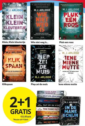 Boekenvoordeel M.J. Arlidge aanbieding