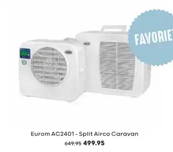 Kampeerwereld Hendriks Eurom AC2401- Split Airco Caravan aanbieding