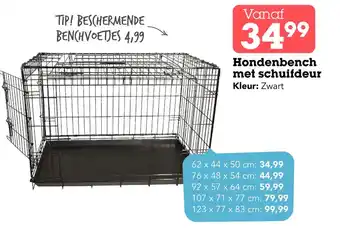 Discus Hondenbench met schuifdeur aanbieding