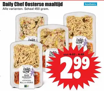 Dirk Daily chef oosterse maaltijd 450 gram aanbieding