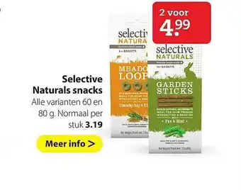 Boerenbond Selective natural snacks aanbieding