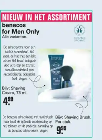 Drogist Bewust Beter Benecos for men only aanbieding