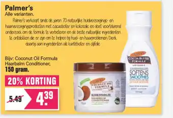 Drogist Bewust Beter Palmer's coconur oil formula 150 gram aanbieding