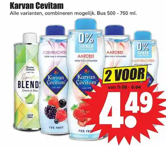 Dirk Karvan cevitam 500-750 ml aanbieding