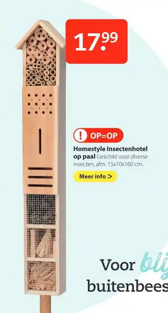 Boerenbond Homestyle insectenhotel op paal aanbieding