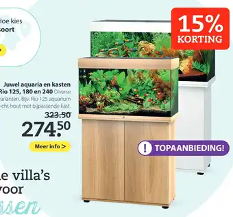 Boerenbond Juwel aquaria en kasten rio 125, 180 en 240 aanbieding