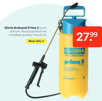 Boerenbond Gloria drukspuit prima 5 aanbieding