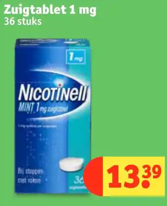 Kruidvat Zuigtablet 1 mg 36 stuks aanbieding