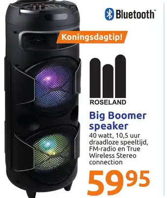 Action Big boomer speaker aanbieding