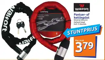 Action Pantser- of kettingslot aanbieding