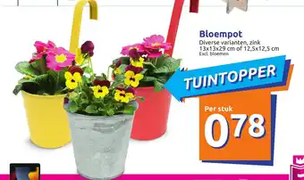 Action Bloempot 13 x 13 x 29cm aanbieding