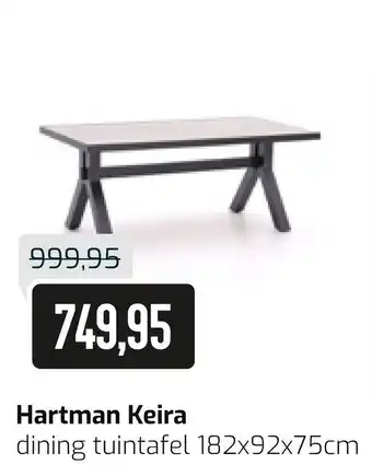 Kees Smit Hartman Keira dining tuintafel 182x92x75cm aanbieding