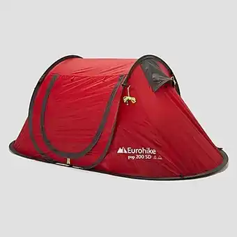 Perry Sport Eurohike pop-up 200 sd 2-persoons tent rood aanbieding