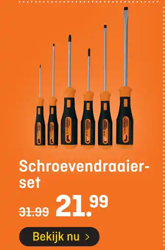 Hubo Schroevendraaier- set aanbieding