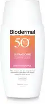 Bol.com Biodermal Ultralichte Zonnefluide - Zonnebrand met SPF50+ - met hyaluronzuur - Zonnebra... aanbieding
