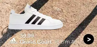 vanHaren Adidas Grand Court 36 t/m 40 aanbieding