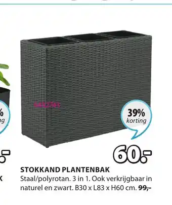 Jysk Stokkand plantenbak B30 x L83 x H60 cm aanbieding