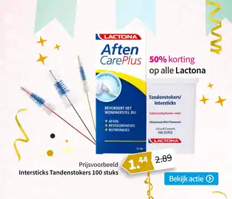 Plein.nl 50% korting op alle Lactona aanbieding