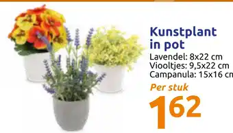 Action Kunstplant in pot aanbieding