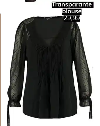 MS Mode Transparante blouse aanbieding