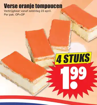 Dirk Verse oranje tompoucen aanbieding