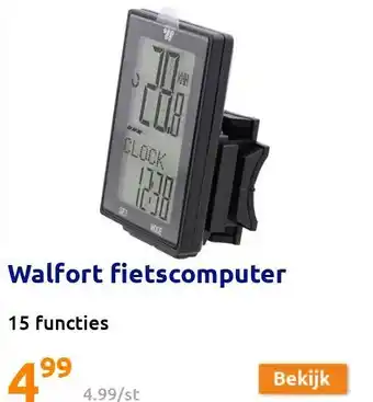 Action Walfort fietscomputer aanbieding