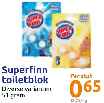 Action Superfinn toiletblok 51gram aanbieding