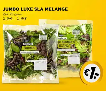 Jumbo Luxe Sla Melange zak 75 gram aanbieding