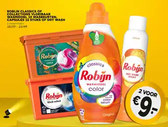 Jumbo Robijn Classic Of Collections Vloeibaar Wasmiddel 19 Wasbeurten, Capsules 15 Stuks Of Dry Wash aanbieding