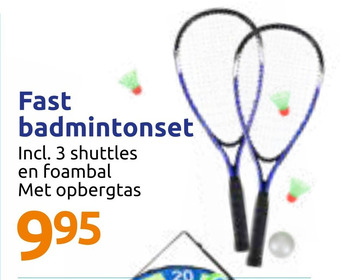 Action Fast badmintonset aanbieding