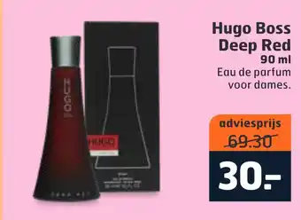 Trekpleister Hugo Boss Deep Red 90 ml aanbieding