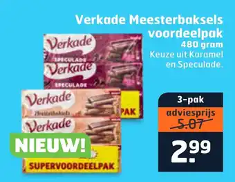 Trekpleister Verkade Meesterbaksels voordeelpak 480 gram aanbieding